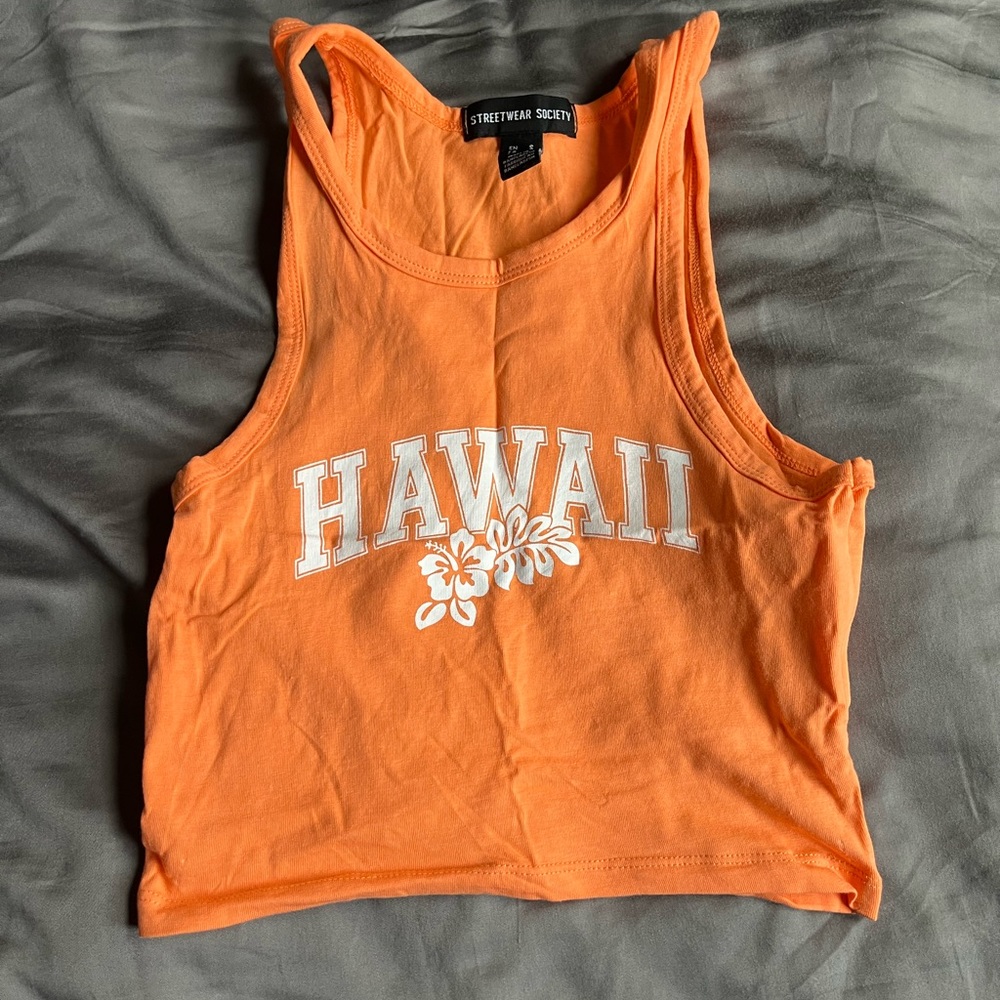 Orange Hawaii Top